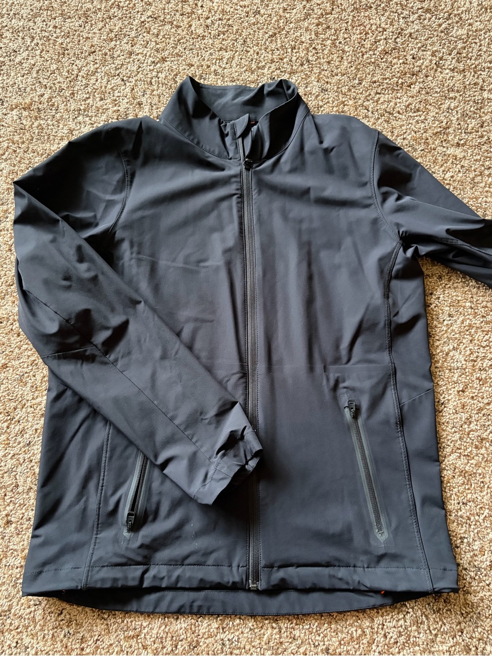 Men's Lightweight Black Zip-Up Shirt Jacket